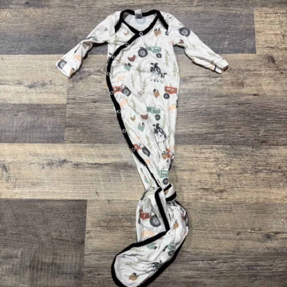 Copper Pearl Knotted Gown Newborn